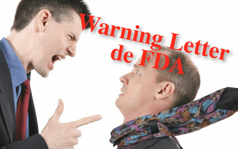 Las falta de ensayos de identificación genera una Warning Letter de FDA