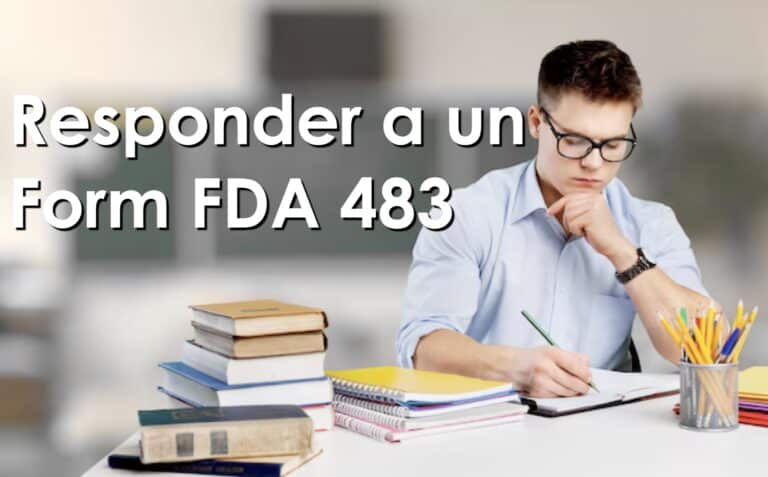 Responder un Form FDA 483
