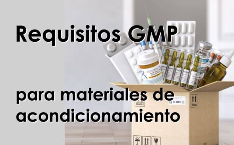 GMP materiales de acondicionamiento